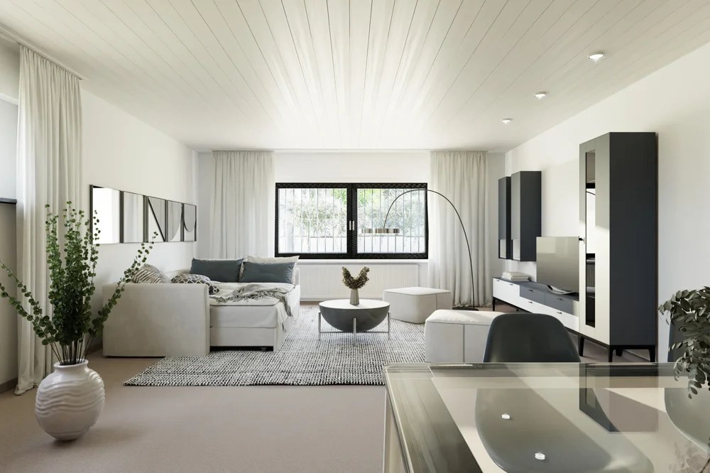 KG Einliegerwohnung Wohnen-Schlafen Visualisierung